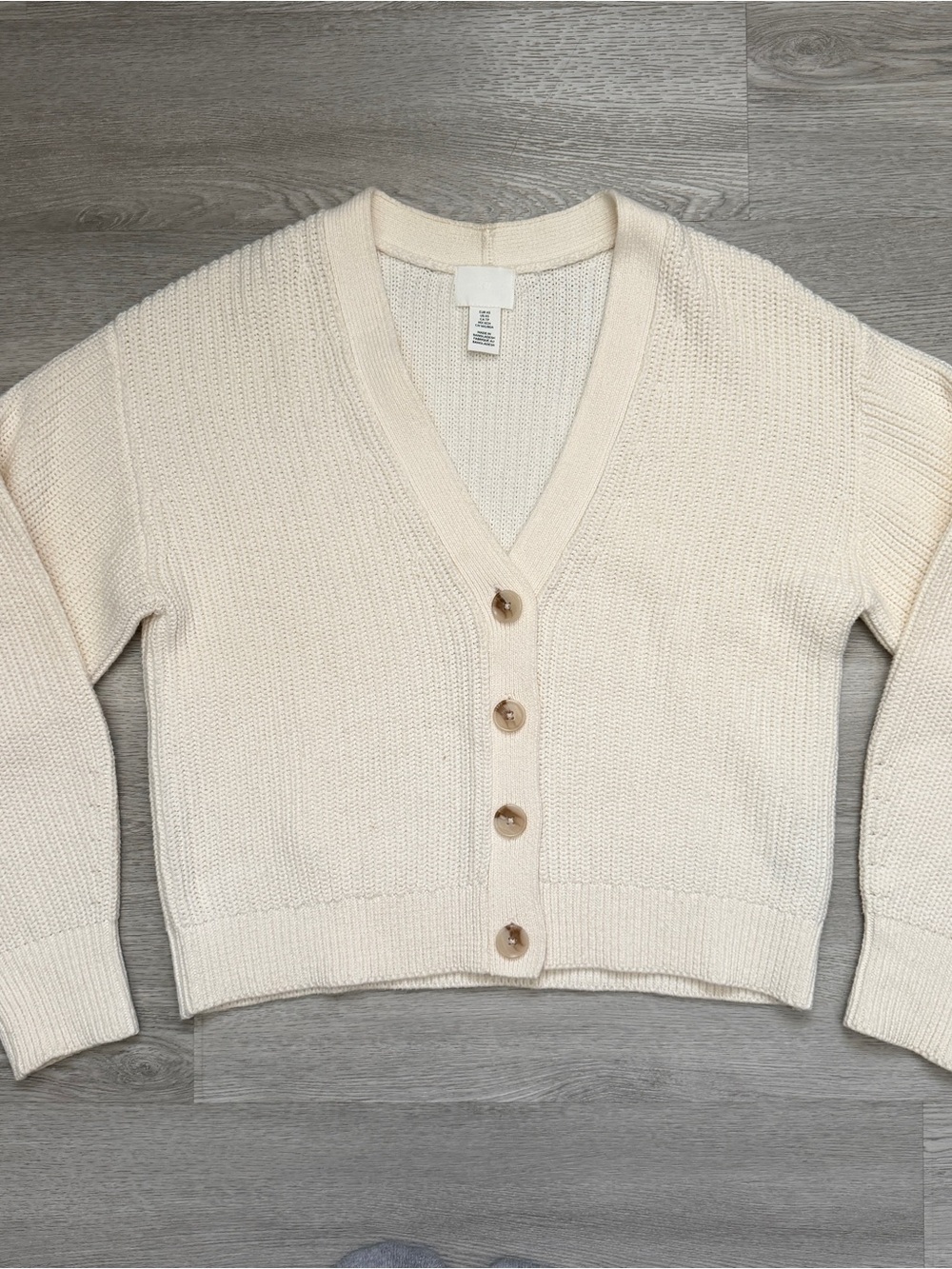 H&M CREAM CARDIGAN